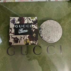 Gucci Flora Silver Floral Compact